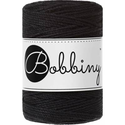 Bobbiny Macrame rope 3PLY - (1,5mm) Bobbiny - Macrame rope 3PLY - (1,5mm): Black
