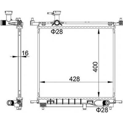 Chladič, chlazení motoru HART 622 281 (622281)