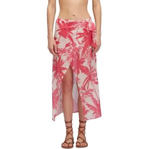 SUNDEK Pareo with tropic savannah print sarong - Pink (Pitaya)