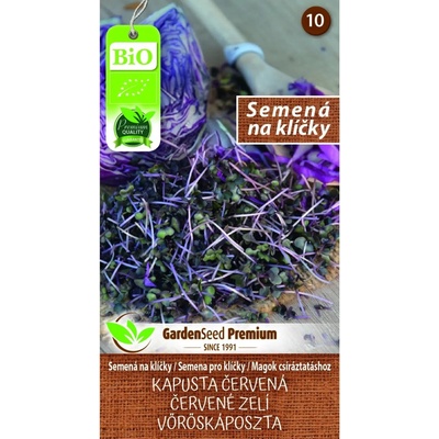 MoravoSeed Bio Semená na klíčky Kapusta červená 10 g