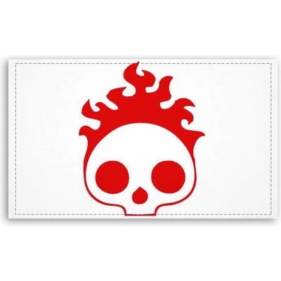 Fotoobraz 120x70 cm velký Burning skull