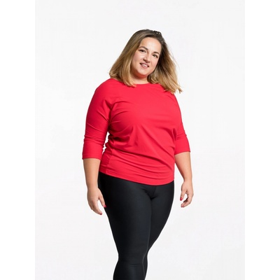 CityZen Dámské bavlnené tričko Plus Size CityZen červené