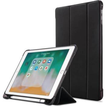 GKK Калъф с Pen Поставка за iPad Air 2/ Pro 9.7", TriFold Leater Case, Черен (8809672443688)