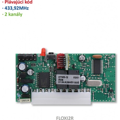 prijímač zástrčkový,pamäť na 63 vysielačov, séria FLOR