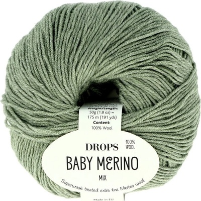 Drops Baby Merino MIX 50 zelená šalvia