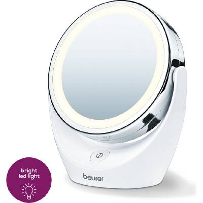 Козметично огледало Beurer BS 49 lluminated cosmetic mirror; 12 LEDs; 5 x zoom; 2 mirrors; 11 cm (58401_BEU)