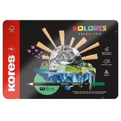 Pastelky Kores Kolores Selection trojhran,50 barev