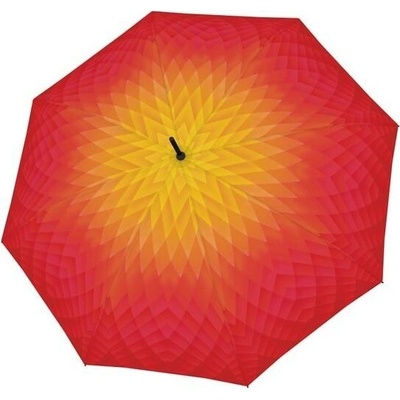 Doppler Carbonsteel Long AC Fusion red/yellow - dámsky holový vystreľovací dáždnik
