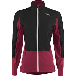 Löffler Дамско яке за ски бягане Löffler Women's Jacket Worldcup REP Cross-country ski jacket - Black / Aubergine - размер 34 (EU) (103-2664-0111)