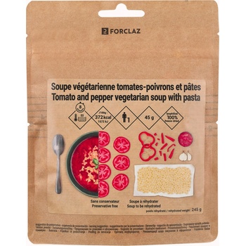 Forclaz Lyofilizovaná vegetariánská polévka s rajčaty, paprikou a těstovinami 45 g