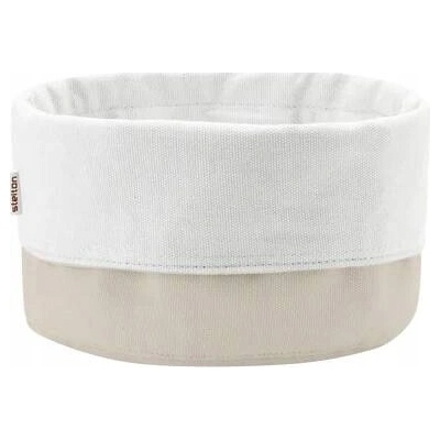 Stelton CLASSIC Bavlněný Košík na Pečivo - Chlebník - Béžovo/Bílý