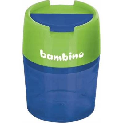Strúhadlo dvojité Bambino kovové s nádobkou modro-zelené