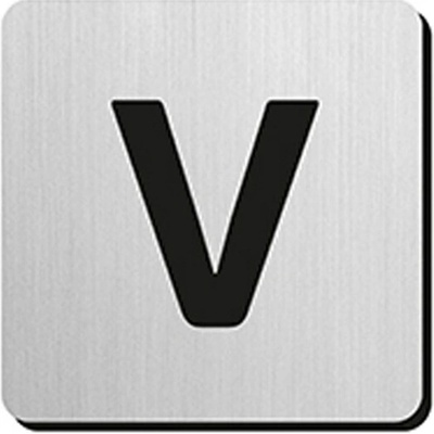 JNF - Piktogram písmeno "V" IN.34.300 - 75 mm - nalepovací