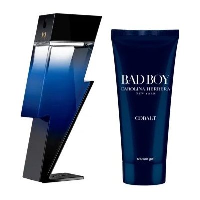 Carolina Herrera Bad Boy Cobalt Подаръчен комплект, парфюмна вода 50ml + душ гел 100ml, мъже