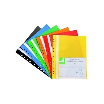 Image 1 of Q-CONNECT Папка с прозрачно лице и европерфорация 10 бр