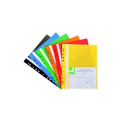 Q-CONNECT Папка с прозрачно лице и европерфорация 10 бр