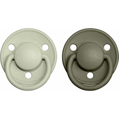 Bibs De Lux kaučuk peach sunset sunshine 2 ks