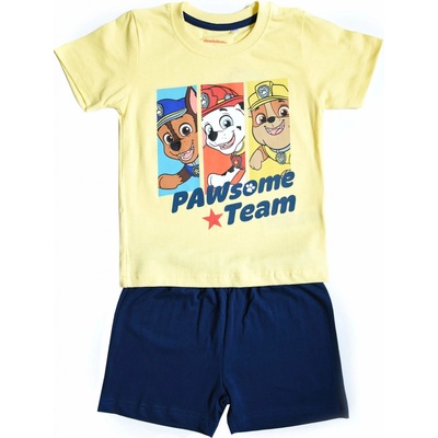 Eplus M chlapčenské pyžamo Paw Patrol žltá