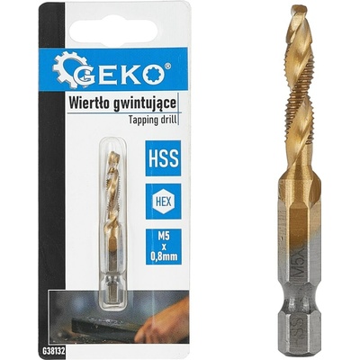 Závitník HSS M5 x 0,8 mm HEX – Geko