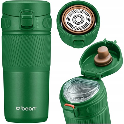 Beon termohrnek Origo nerezová ocel s pojistkou 450 ml zelený