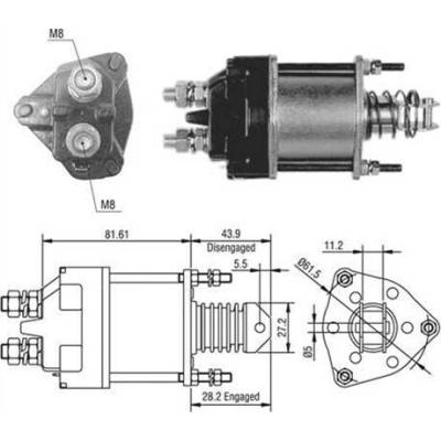 Elektromagnetický spínač pre żtartér MAGNETI MARELLI 940113050391