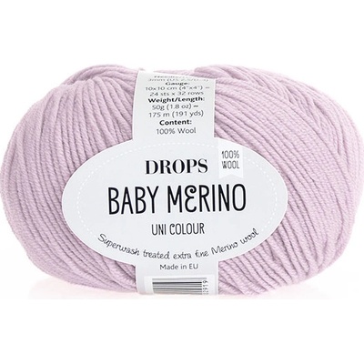 Příze DROPS Baby merino uni color 26 - světlá starorůžová