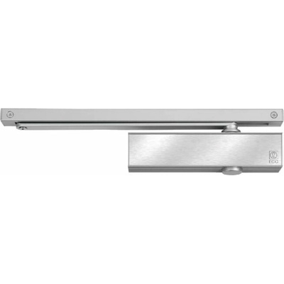 ECO Schulte TS-41 s klznou lištou EN1–4 strieborný RAL9006 vrátane montážnej dosky