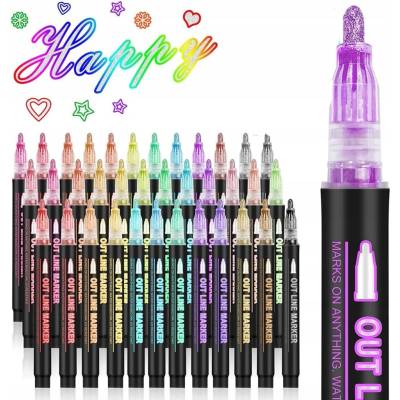 Fixky Markery Metaliczne Fixky Pisaki Konturowe AiM 12 ks