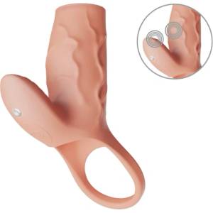You2Toys Вибриращ пенис удебелител с клиторстимулатор Realistixxx
