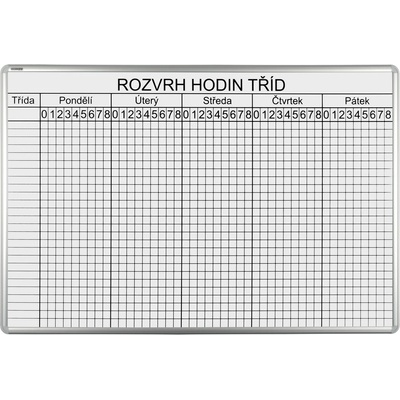 VMS Vision ekoTAB Rozvrhová tabule Stříbrná 100 x 70 cm