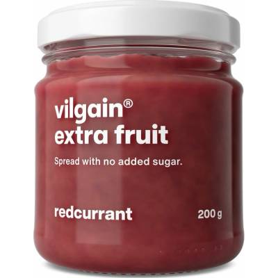 Vilgain Extra Fruit Spread červený rybíz bez přidaného cukru 200 g