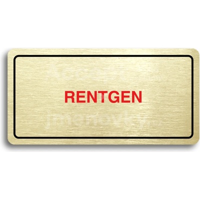 ACCEPT Piktogram RENTGEN - zlatá tabulka - barevný tisk