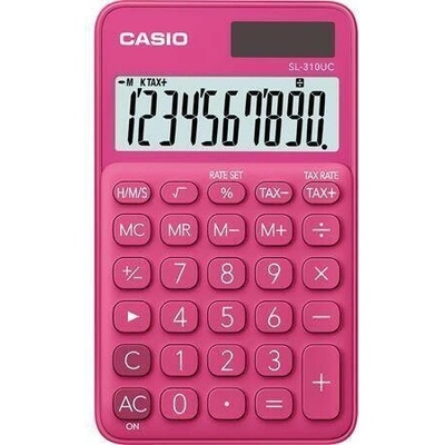 Casio Kalkulačka SL 310, červená, 10 místný displej, CASIO