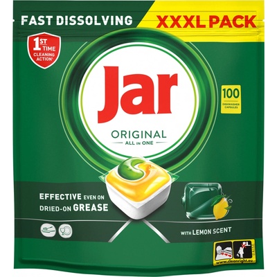 Jar Platinum Plus All in One Lemon kapsle do myčky 100 ks