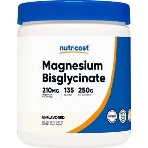 Nutricost Magnesium Bisglycinate Powder [250 грама] Неовкусен