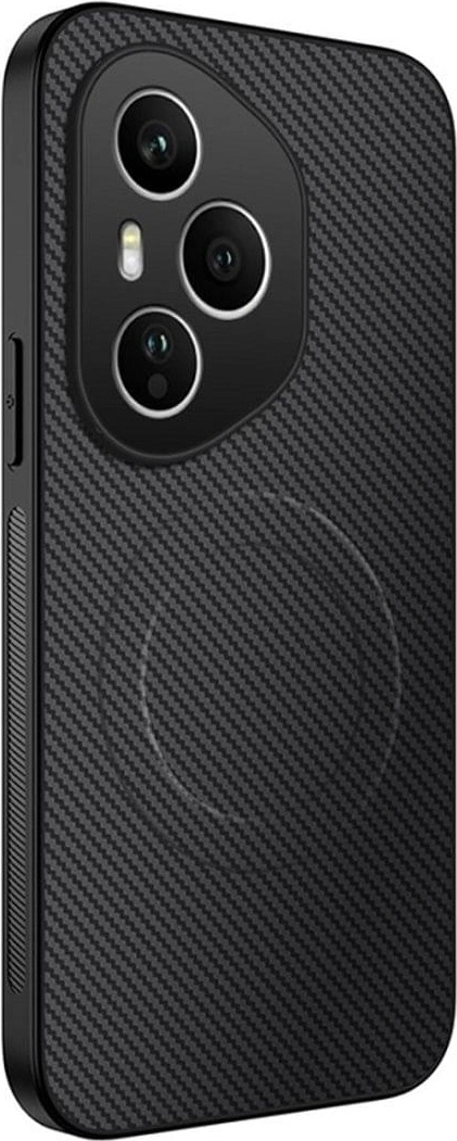 GKK Magsafe Калъф за Honor 400 Pro, Carbon Textured Case, Черен (5966011632341)