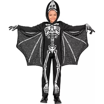 Widmann Костюм на цели тяло на птеродактил с скелет - 128 см (93416)