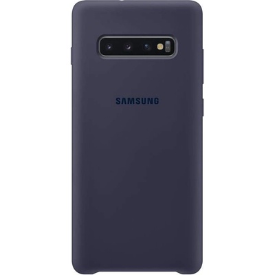Samsung Silicone Cover Case EF-PG975TN - оригинален силиконов кейс за Samsung Galaxy S10 Plus (тъмносин)