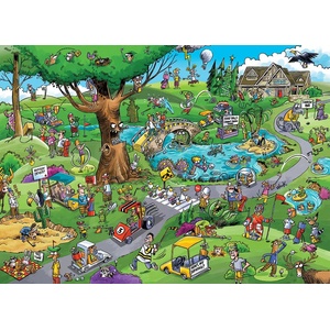 Cobble Hill - Puzzle DoodleTown: Par for the Course - 1 000 piese
