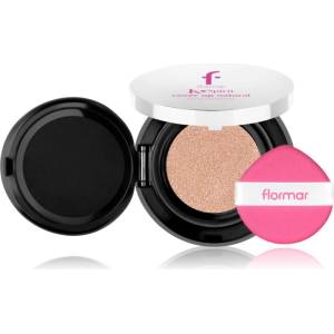 Flormar K-Spirit Cover Up Natural Cushion Foundation дълготраен компактен фон дьо тен цвят 002 - Porcelain 80 гр
