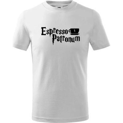 Harry Espresso Patronum tričko detské biela