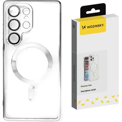 Wozinsky Electroplated Case with Magsafe за Samsung Galaxy S25+ - сребрист (5907769370366)
