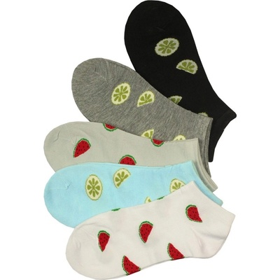 Pesail Happy fruit členkové veselé ponožky bambus WX2658 3 páry viacfarebná