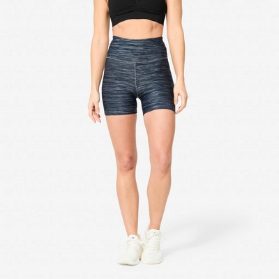 Domyos dámske tvarujúce šortky na fitness sivé melírované šedá