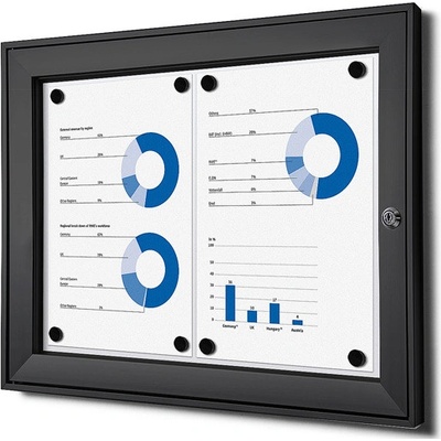 Jansen Display Vnitřní uzamykatelná vitrína í 2xA4 521 x 388 mm