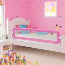 shumee zábrana na deskú posteľ ružová 180x42 cm polyester
