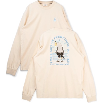 LAKOR Мъжка блуза с дълъг ръкав LAKOR L/S Back Flipping T-Shirt Longsleeve - Rainy Day - размер XL (216-7675-0114)