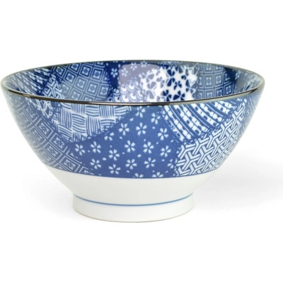Made In Japan Miska porcelán Blue Patchwork 18 cm