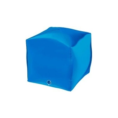 GRABO fóliový balónek Krychle modrá 4D 38cm 15" nafukovací