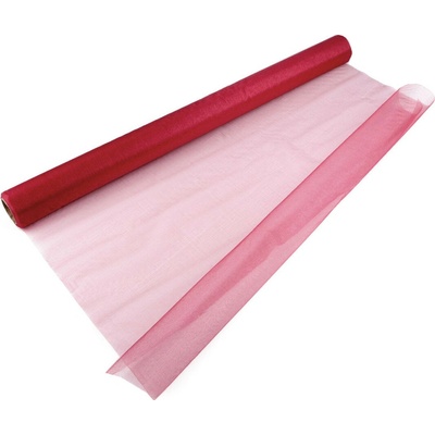 Organza šíře 72 cm bordó 9 m
